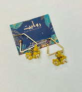 Fancy Earring-324 (Matt Yellow)